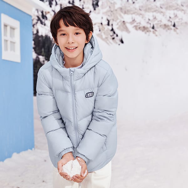 Skechers Down Jacket Kids' Xenon Gas Blue L423K119-0356