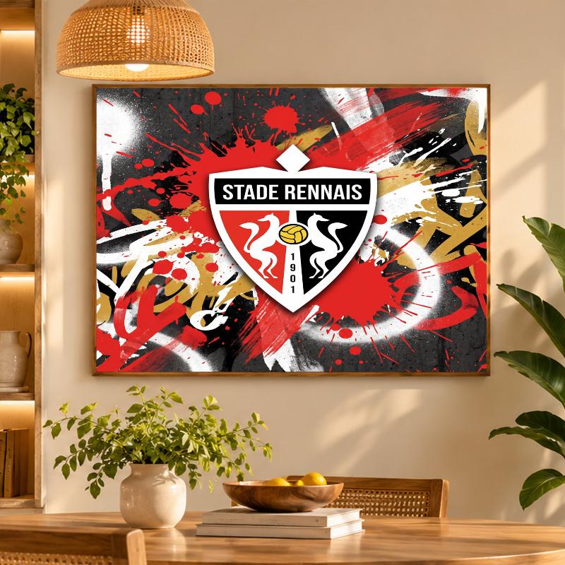 5D Diamond Painting Stade Rennais FC DIY Full Drill Diamond Art Kit Home Decoration