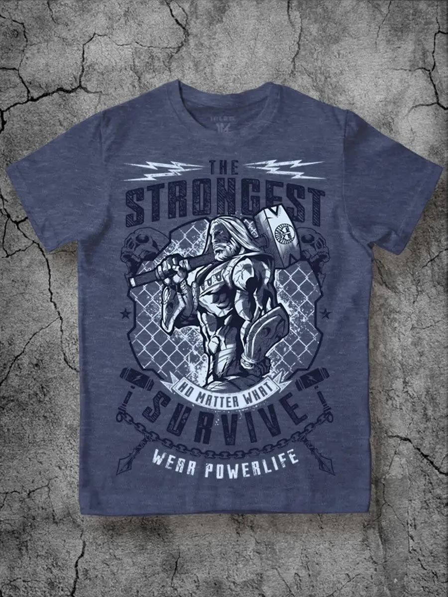 Cotton Printed Powerlifting T-shirt S