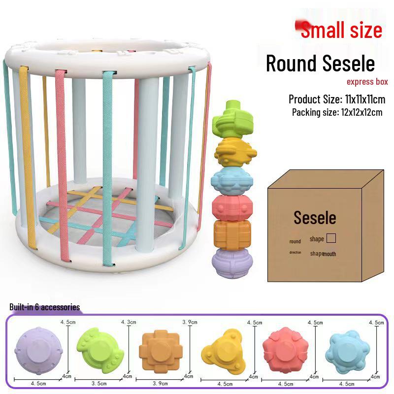 

Rainbow Sesele Toy: Infant Shape & Color Recognition Rattle for Fine Motor Skills