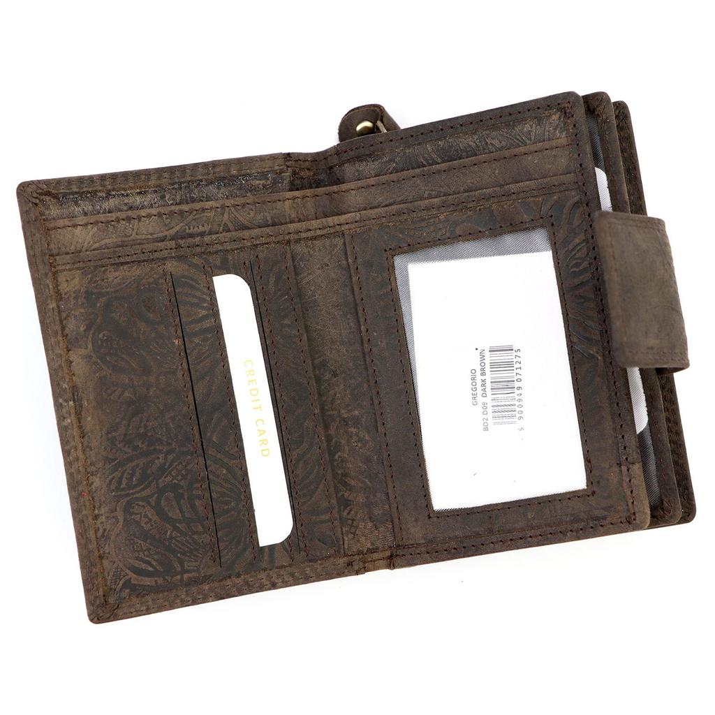 Leder Damen Portemonnaie Gregorio BD02 D09