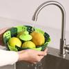 1pc Folding Food Steamer Vegetable and Fruit Food Basket Mesh Silicone Steamer Rack Cooking Utensils Steam Kitchen Accessories