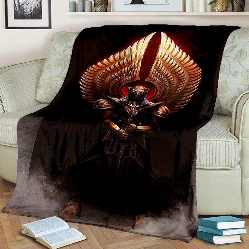 Pharaoh Egyptian Mythology Hieroglyphics Blanket,Soft Throw Blanket for Home Bedroom Bed Sofa Picnic Travel Office Cover Blanket