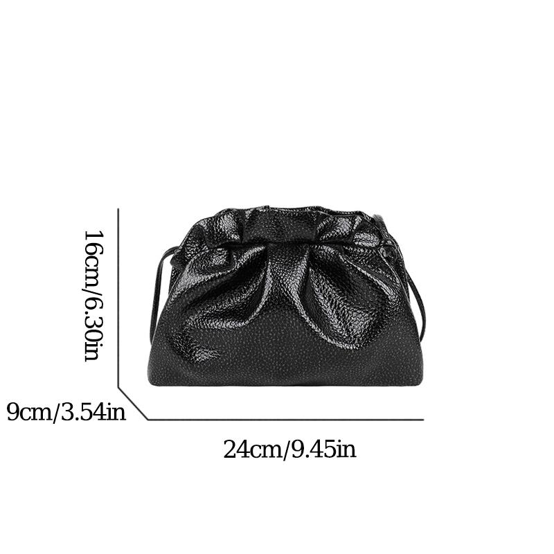 Небольшая роскошная вечерняя сумка Bagen s Leather Silver Cloud Bag Женская золотая сумка — фото 3