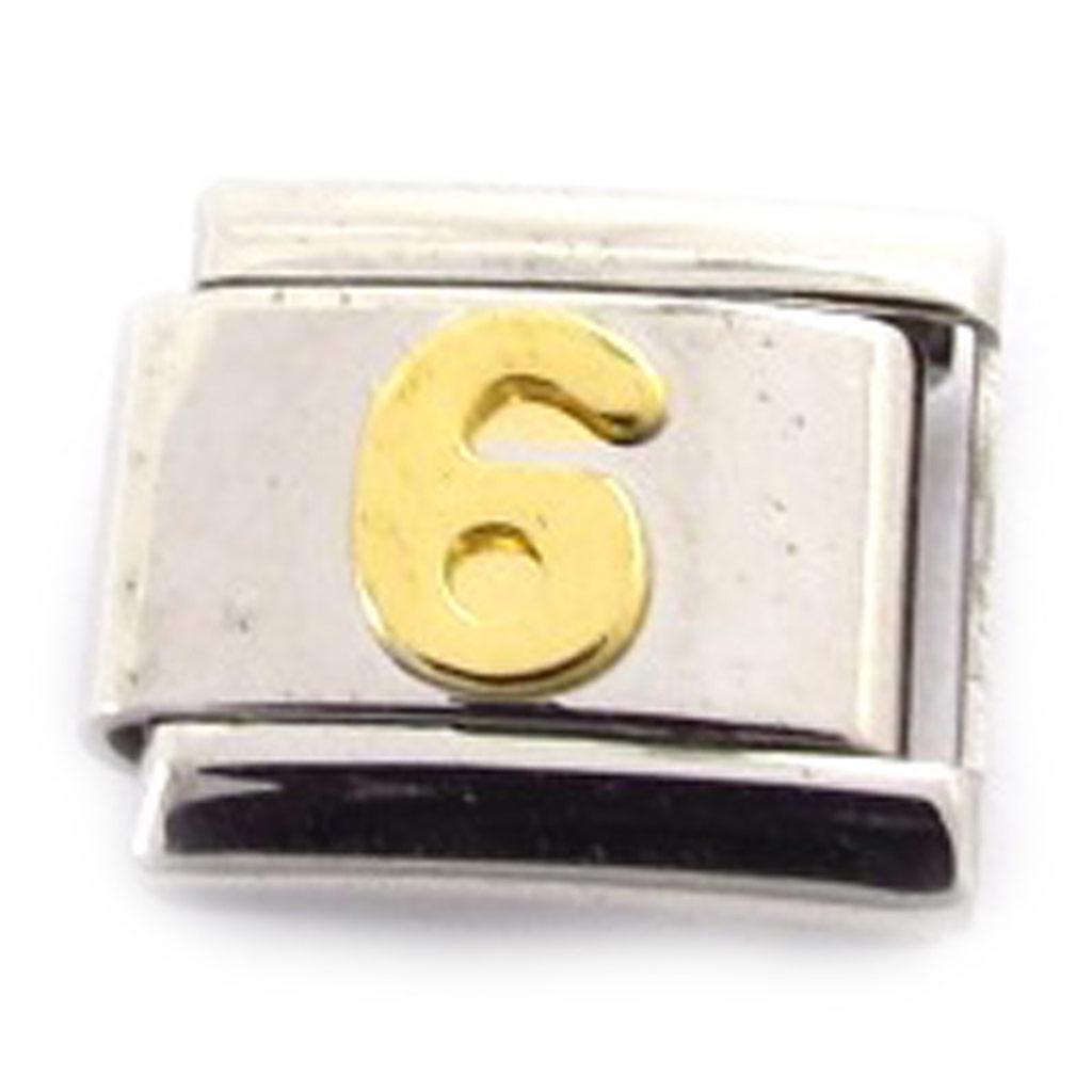 Les Trésors De Lily [C6012] - Gold 'Number 6' Mesh