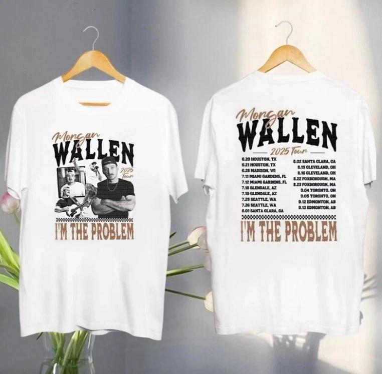 Morgan Wallen I m The Problem Tour 2025 T-Shirt, Morgan Wallen Concert 2025 M