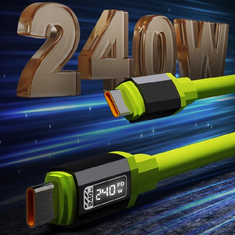 240W Fast Speed USB C Charge Cable Reinforced Metal Connector Wide Compatibility Fast Charging Reliabled Data Transfer