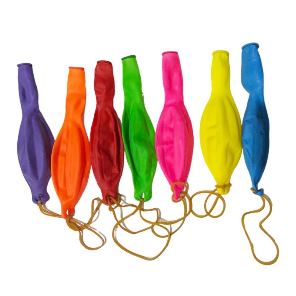 50Pcs New Colorful Punch Balloons with Rubber Band Handle Fun Fun Balloons Outdoor Toy Kids Gift