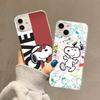 Case for Samsung A04 A14 A23 A34 A54 M23 M33 M52 M53 Realme 10 9 C30S C35 C55 VIVO Y02S Y21 Y51 X80 Pro Transparent Cover NI38 Funny Snoopy
