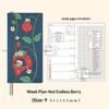 Kinbor Artist Illustrated Weekly Planner Mini Self-Date Organizer Notebook Daily Plan Journal for Work/Travel/Study Kawaii Gifts