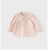 David Bella Girls' Pure Cotton Shirt Autumn Clothes Baby Shirt Children's Stylish Top