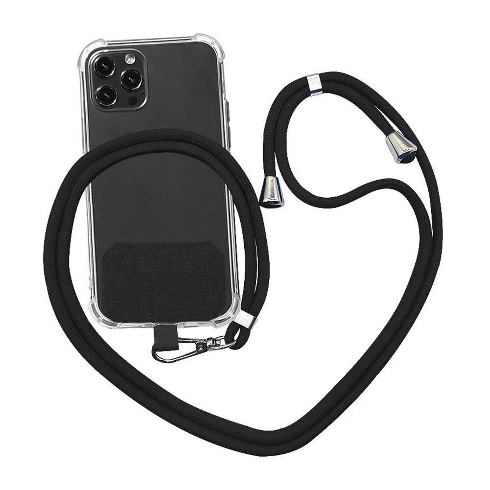 150cm Universal Adjustable Phone Lanyard Anti-lost Lanyard Strap Detachable Neck Cord Phone Safety Tether Keychain Chain Rope