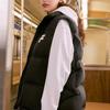 Fila Fusion FOB Series Solid Color Zipper Stand Collar Sleeveless Down Vest Unisex vests Black T11U343906F-BK