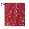 Holiday Gathering Accessory Glitter Sparkly Foil Snowflake Print Scarf for Women Christmas Soft Fabric Winter Gift Theme Shawl Wrap Fall Lightweight