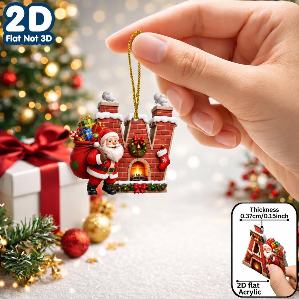 2d Flat Ornament Acrylic Acrylic Decorative Pendant Christmas Pendant Fade Resistant Acrylic Hanging Decoration For Holiday