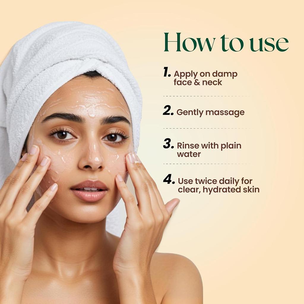 Moha Herbal Face Wash with Neem & Aloe Vera 100 ML Pack of 2 | Anti-Acne, Anti-Pimple Cleanser for Glowing Skin