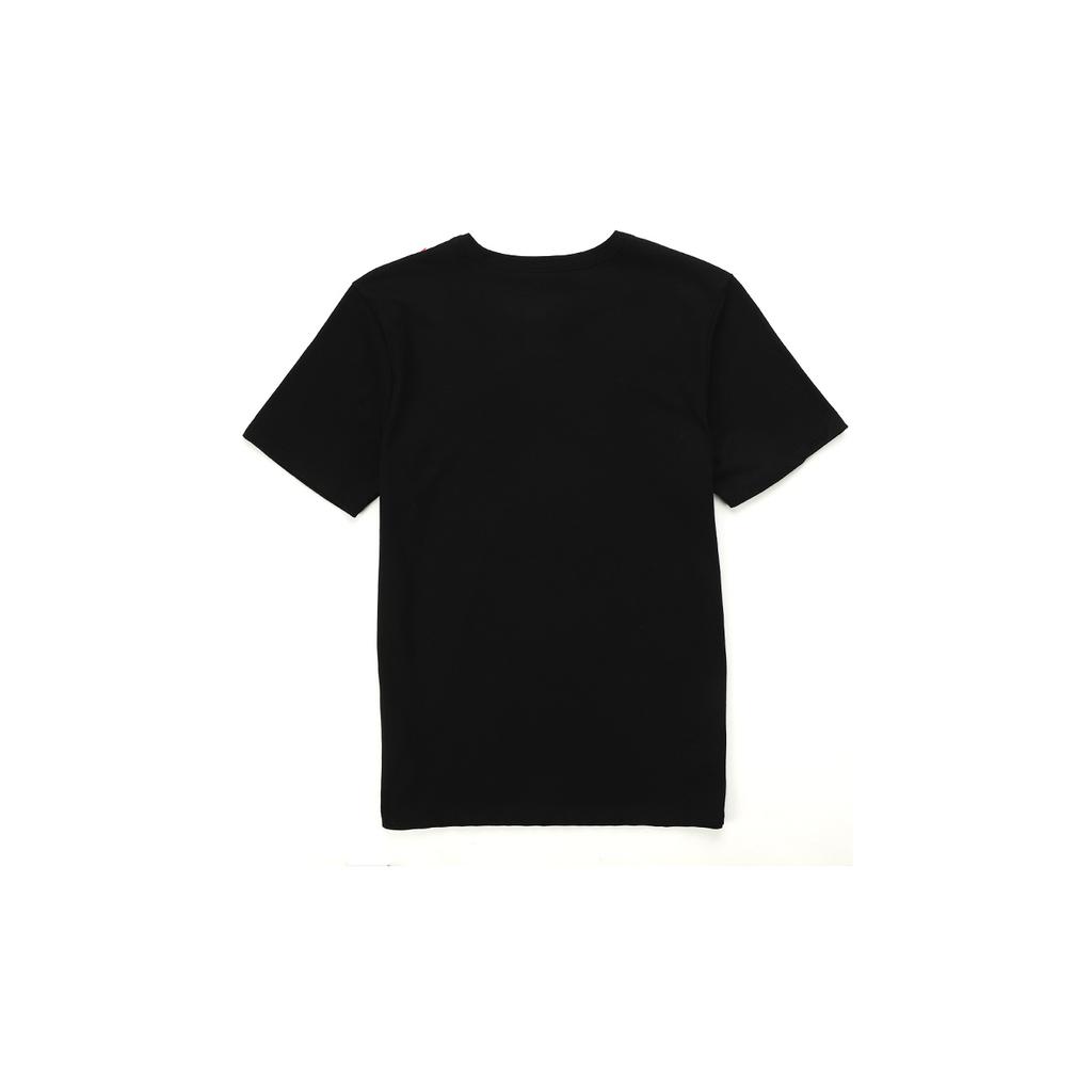 Nike Alphabet Print Basketball T-Shirt Men Tops Black 923724-010