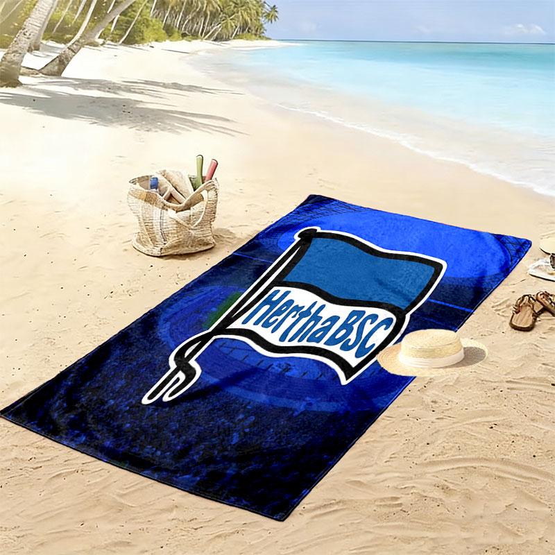 Hertha Roots Print Beach Towel, Large Soft Quick Dry Towel for Beach Camping Swimming