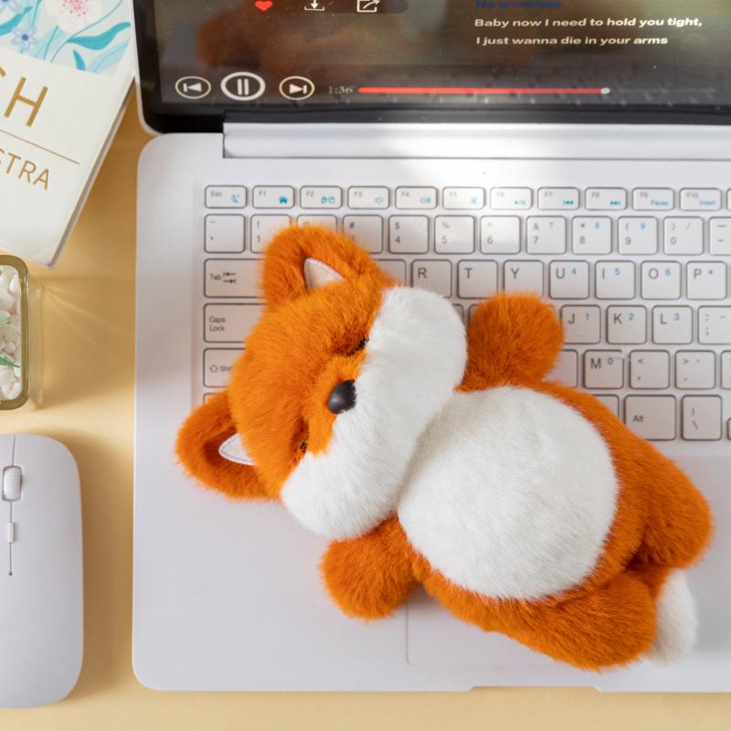 Reclining Panda Plush Toy Office Brown Bear Wrist Pad Fox Elephant Learning Lap Penguin Mouse Pad