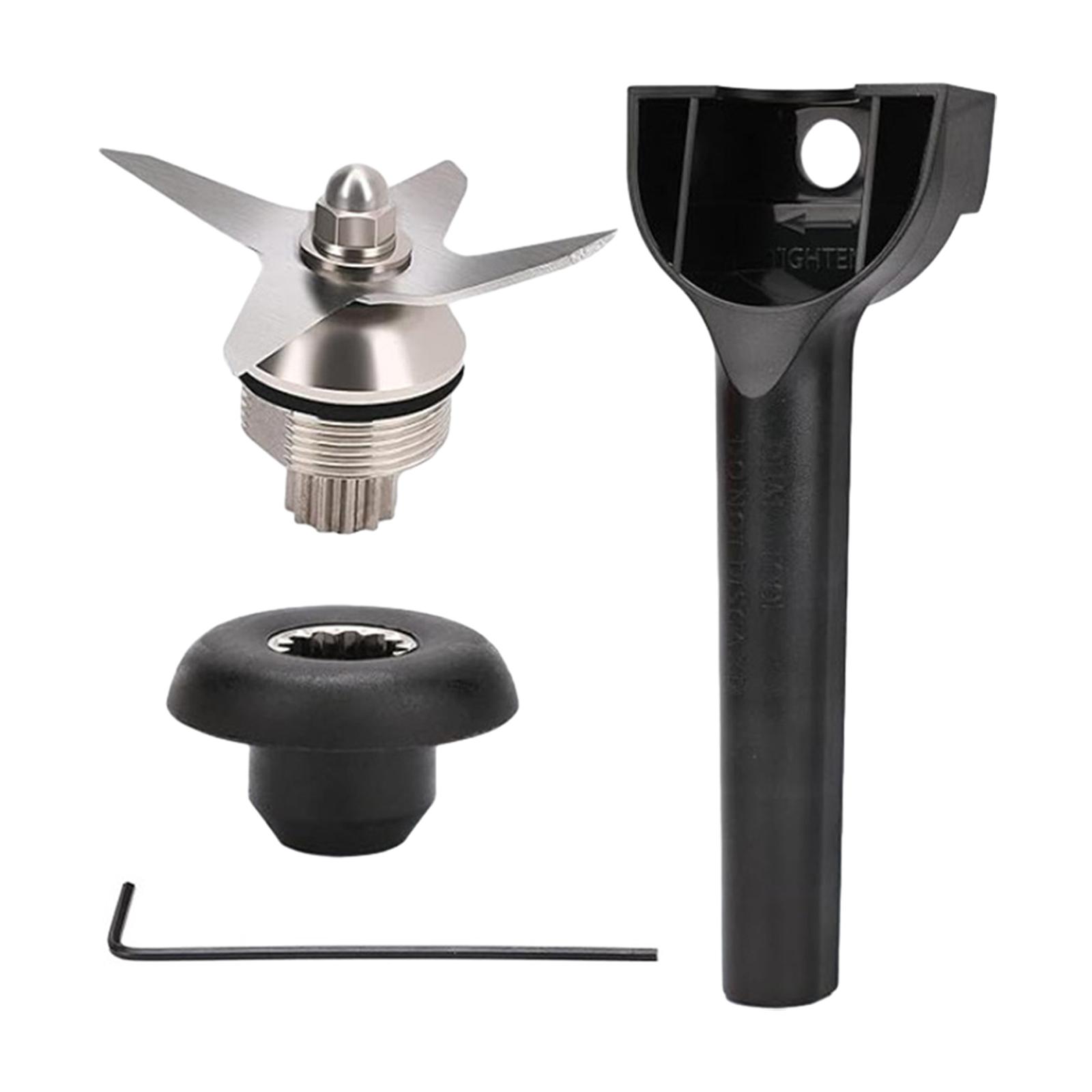 

4pcs/set Blender Wet Blade Assembly with Wrench & Drive Socket Removal Tool Kit Replacement Parts For 5200 Series Juicer