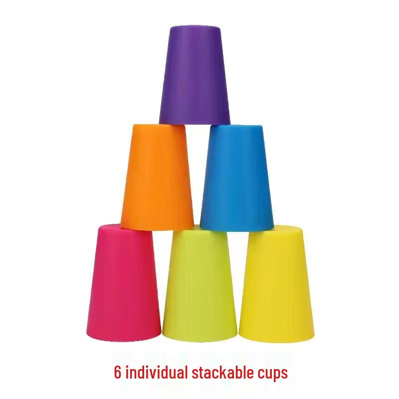 Children's Educational Stacking Cups – Interactive Kindergarten Toy for Color Recognition and Cognitive Development