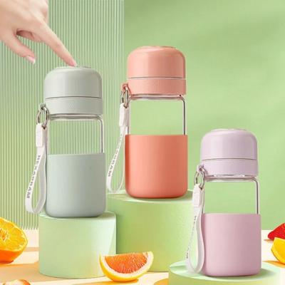 360ML Glass Water Bottle Heat-resisting Leak-proof Portable Household Water Cup Office Milk Tea Coffee Cup Gift Water Mug