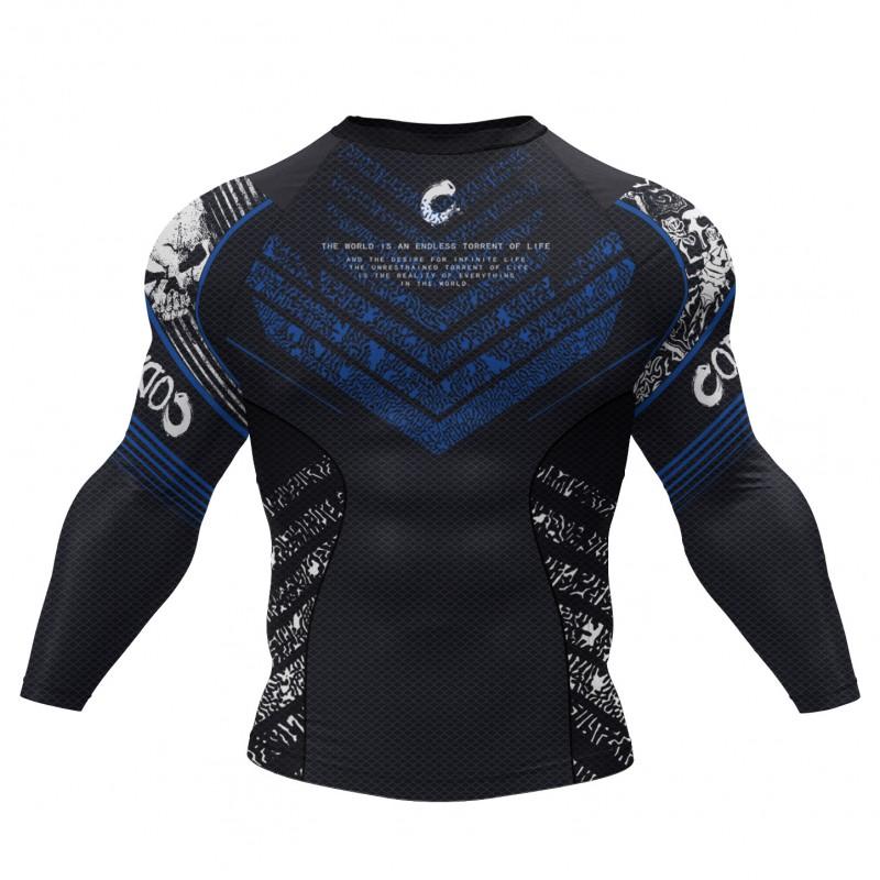 Mens 4-Piece Athletic Compression Set Long Sleeve T-Shirt Pants Quick-Dry Sportswear Running Gym Workout