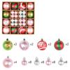 44pcs Christmas Decoration Balls Christmas Tree Hanging Balls Snowflake Balls