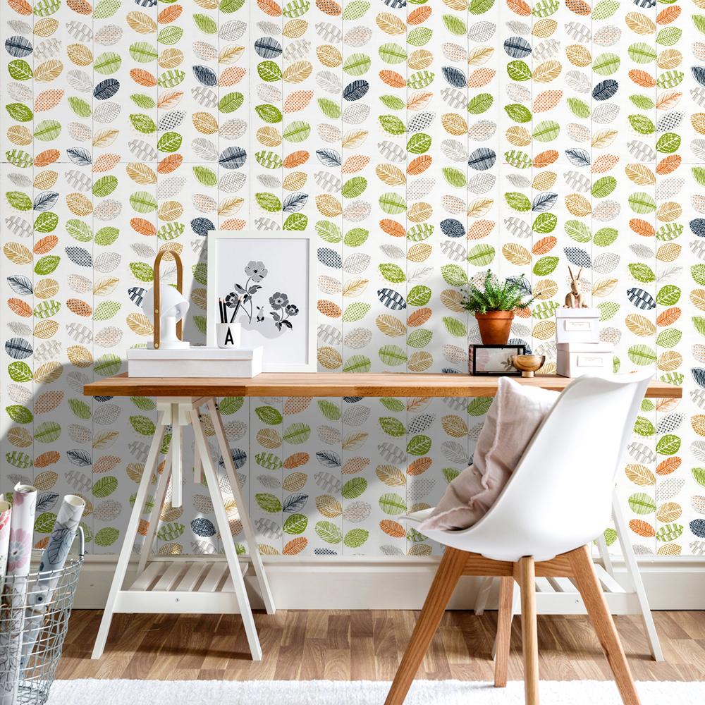 Multi-Color Vinyl Self-Adhesive Contact Paper Peel-and-Stick Leaves Wallpaper Removable for Bedroom Wall Decor