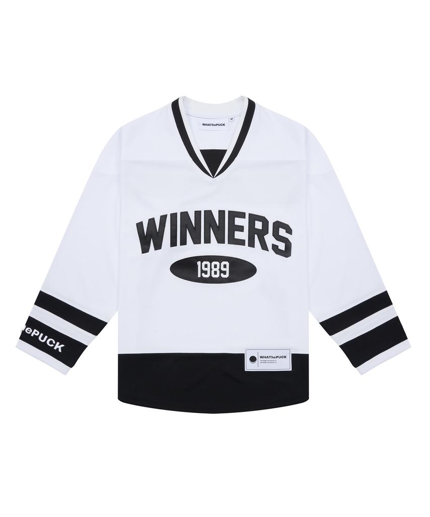 WHATHEPUCK 1989 Winner Logo Line Hockey Jersey