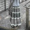 Fuste în carouri cu buline ondulate Femei Dantelă Patchwork Volane Fustă în linie A pentru Femei Harajuku Potrivită pentru Orice Fustă Elegantă Retro Sexy Femeie