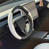 For Tesla Model 3/Y Highland Juniper Steering Wheel Cover Suede Sport Steering Wheel Cover All Season Universal Car Accessories