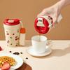 Portable Plastic Coffee Cup Mug With Lid Heat-Resistant Sealed Water Cup Portable Drinking Cup For Students Adult