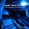 2023 LED Car Reading Light Car Trunk Ceiling Trunk Light Ceiling Light USB Rechargeable Signal Lamp Car Accessories