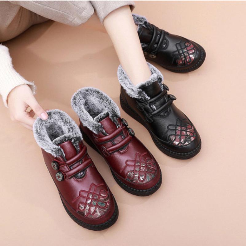 Winter New Style Shoes Thick Warm Shoes Non-Slip Soft Sole Snow Boots Women Shoes