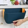 Kitchen Wall-mounted Foldable Trash Can Household Plastic Hanging Debris Storage Barrel Multi-function Cabinet Door Hanging Type