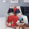 Ranma 12 Saotome Pig Girls Blankets Soft Warm Flannel Throw Blanket Bedding for Bed Living Room Picnic Travel Home Sofa