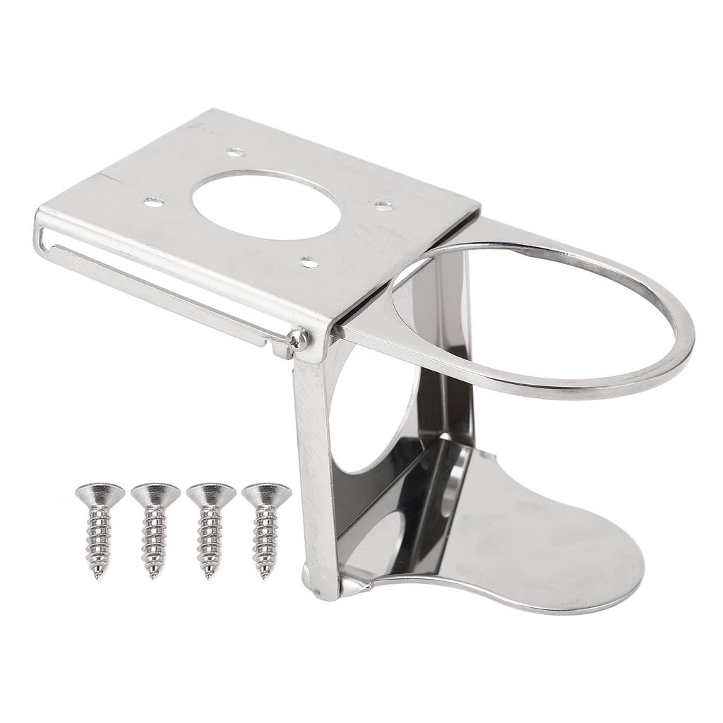 RV Adjustable Drink Holder Marine Foldable Collapsible Stainless Steel Multifunctional Cup Rack S