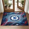 Chelsea FC Design Crystal Velvet Rug Soft Decorative Mat for Bedroom Entrance