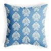 Blue and White Porcelain Style Pillow Cover Retro Home Bedside Wooden Sofa Pillow Cover Cotton Linen Polyester Living Room Chair Cover