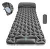 Outdoor Camping Inflatable Mattress, Foot Step On Automatic Inflatable Mattress, Press Rhombus TPU with Pillow Camping Tent Sleeping Mat