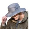 Outdoor Sun Protection Hat Men'S Summer Fishing Sun Hat Big Brim Breathable Cool Hat Hiking Bucket Hat