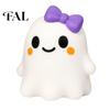 Holiday Party Props Halloween Bow Ghost Squeeze Toy, Stress Relief Cartoon Sensory Soft Toy Stretchy Favors for Adults Kids Gadget
