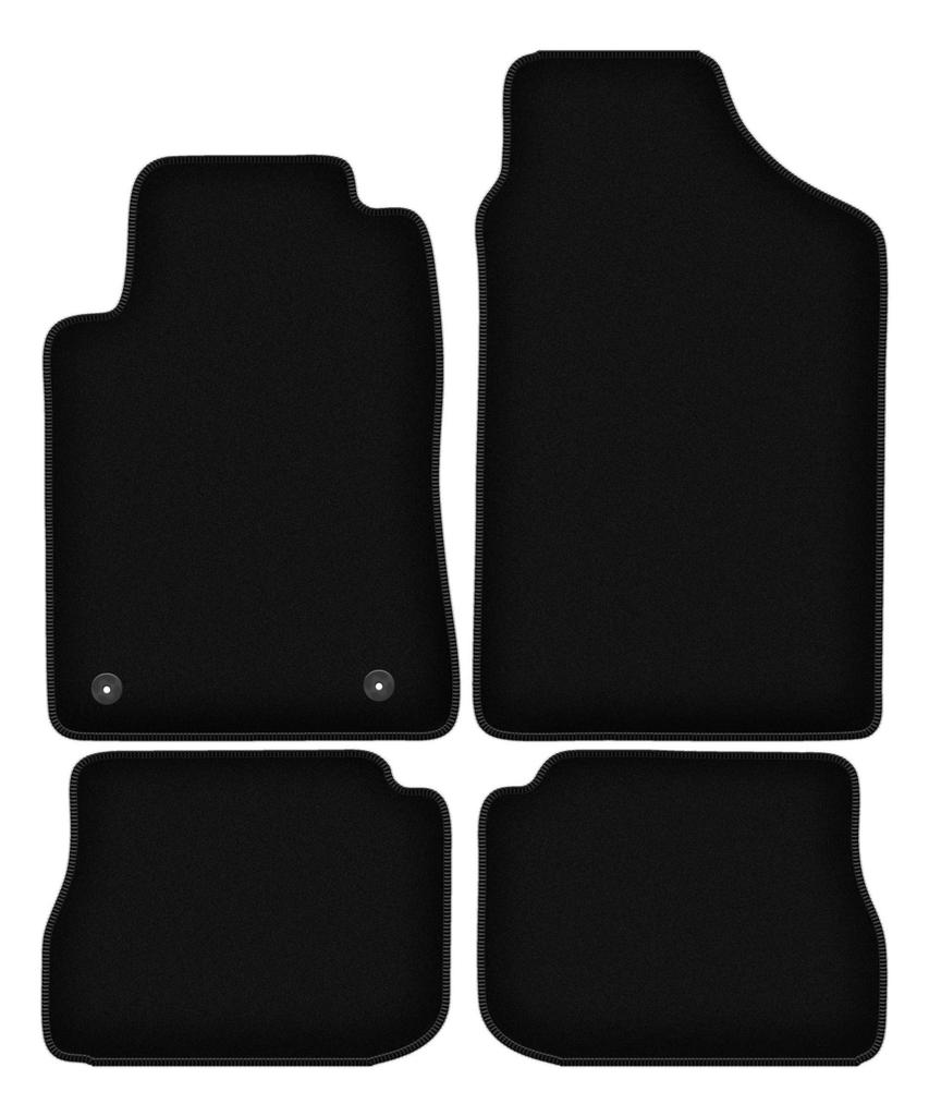 BASIC Black Velour Floor Mats For: Peugeot 605 Sedan (1989-1999)
