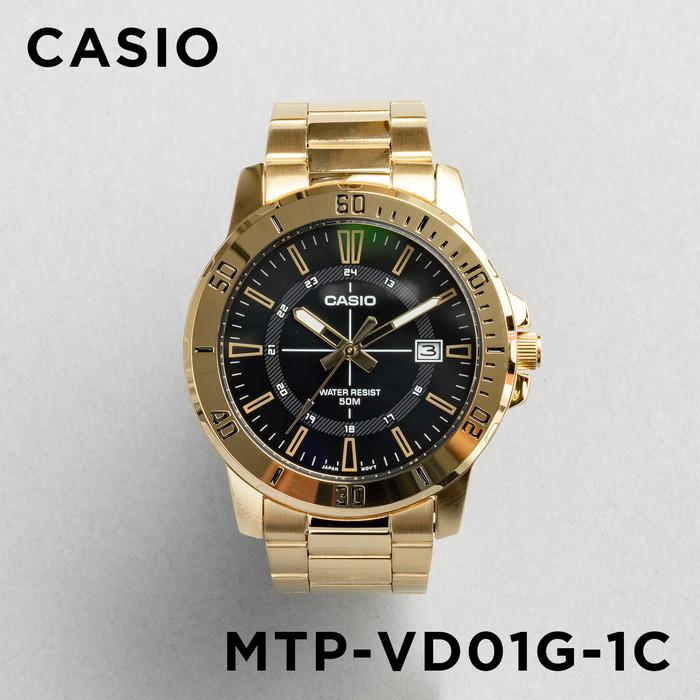 

Оригинальный импортный продукт 10-летняя гарантия. Мужские часы CASIO STANDARD MTPVD01G-1C. Бренд мужчины женщины. Аналоговый металлический дизайн.