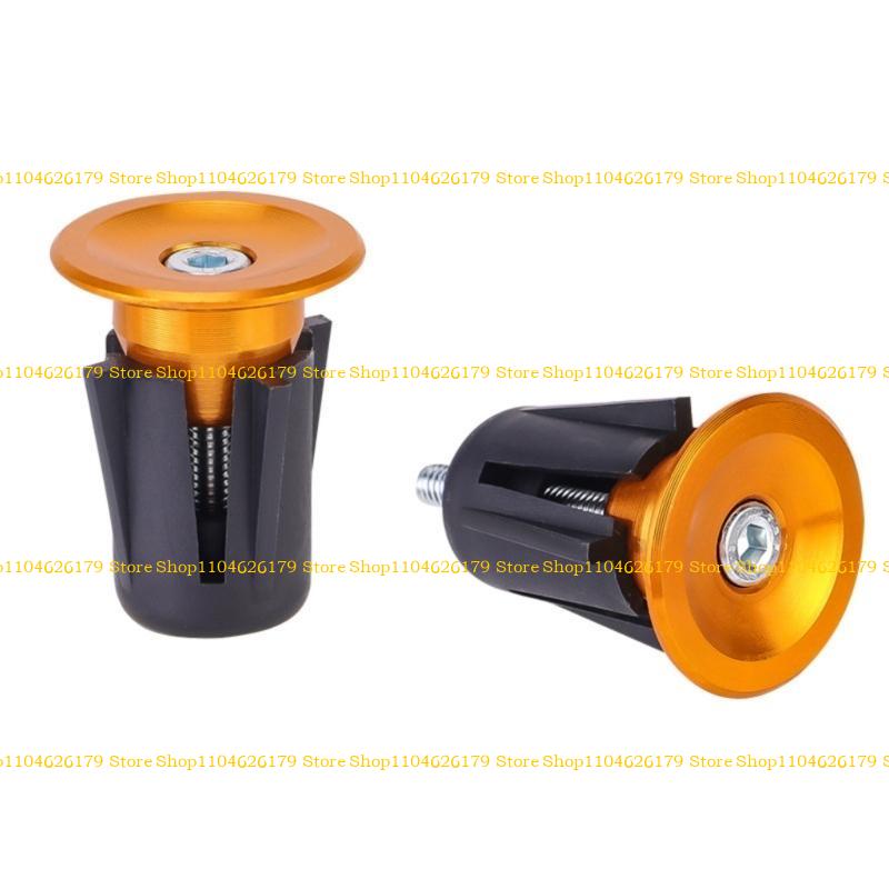 A1A2 Aluminum Alloys Bicycles Handlebar End Plugs Bike Grip Handlebar End Caps Road Bike Handlebar Caps for Mountain Bikes золотой