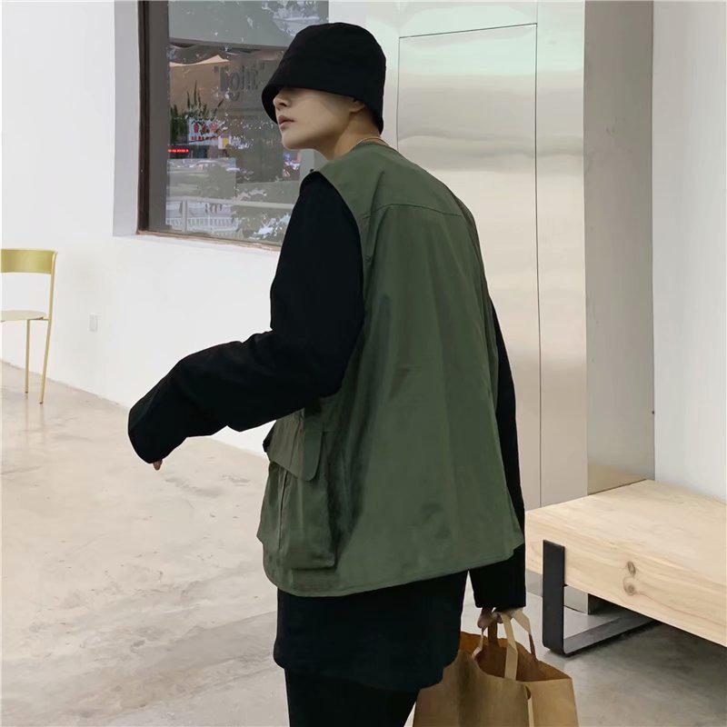 2023 Autumn Unisex Tactical Vest - Chinese Trend, Hip Hop High Street Sleeveless Jacket