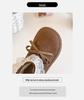 Mädchen Kurzstiefel im koreanischen Stil mit Fleecefutter und Schleife - 2025 Herbst/Winter Prinzessin Baumwollschuhe für Kinder