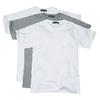 Men's White Plain T-Shirt 3-Pack Layered Undershirts Jiadano