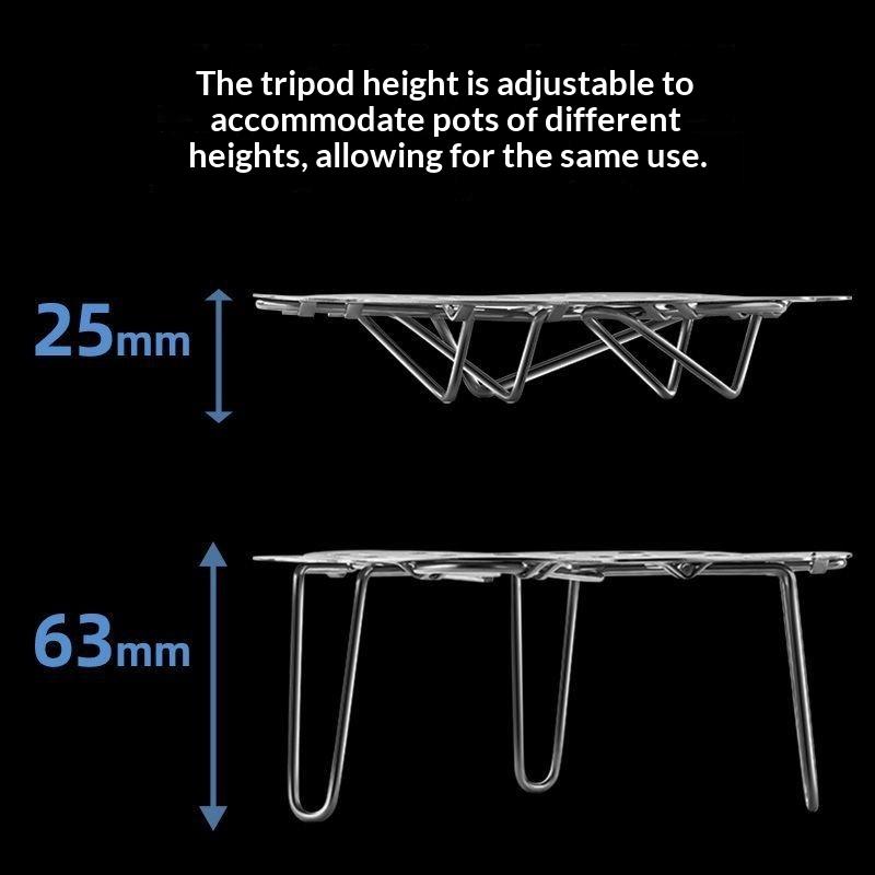 Stainless Steel Egg Steaming Rack Foldable Rust-Proof Retractable Steaming Tray Multifunctional Thickened Kitchen Steamer Holder